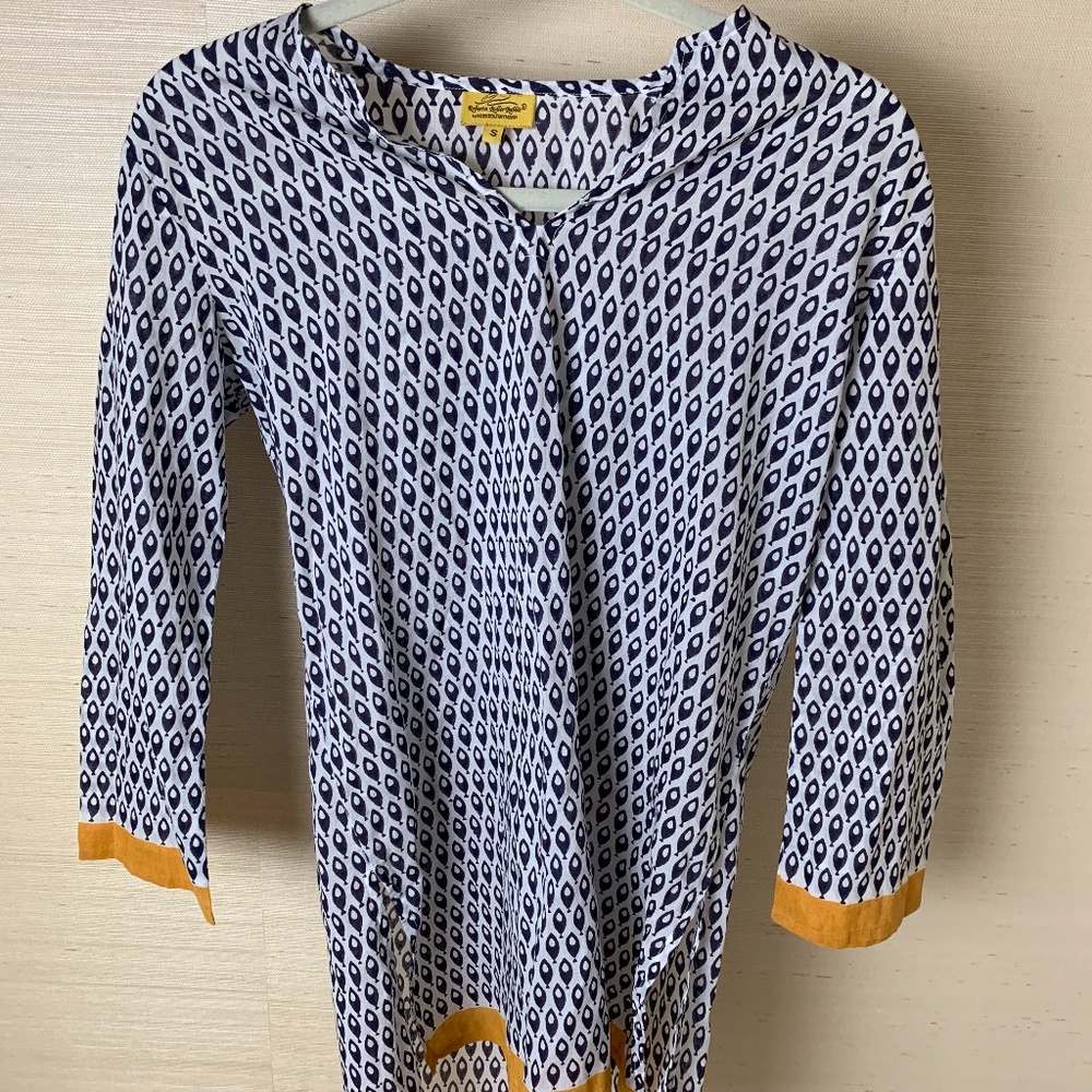 Roberta Roller Rabbit Printed V-Neck Tunic